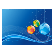 christmas background earth globe ball Logo PNG Vector