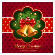 christmas bell background Logo PNG Vector