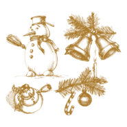 christmas bells Logo PNG Vector