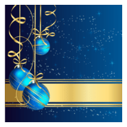 christmas greeting blue balls Logo PNG Vector