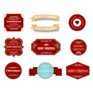 christmas labels Logo PNG Vector