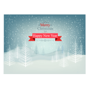 christmas landscape Logo PNG Vector