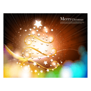 christmas tree star fantasy background Logo PNG Vector