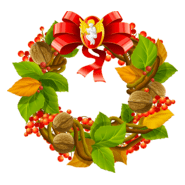 christmas wreath cool texture Logo PNG Vector