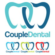 Creative couple dental Logo PNG Vector