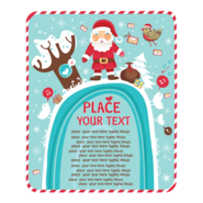 cute christmas Logo PNG Vector