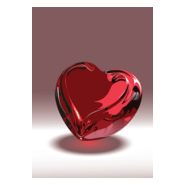 glossy heart Logo PNG Vector