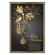 golden christmas theme Logo PNG Vector