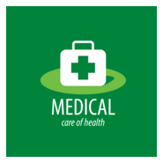 Green medical health Logo PNG Vector