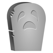 halloween tombstone face Logo PNG Vector