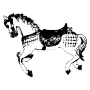 HORSE WITH SADDLE Logo PNG Vector