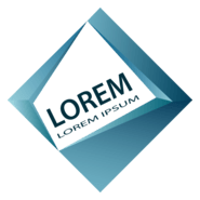 Inline text square company Logo PNG Vector