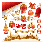 late beautiful christmas Logo PNG Vector