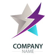 Lightning star company Logo PNG Vector