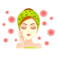 makeup woman flowers Logo PNG Vector