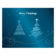 merry christmas abstract glowing x mas card Logo PNG Vector