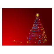 musical christmas tree Logo PNG Vector