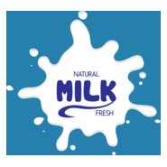 Naturel product milk fresh Logo PNG Vector