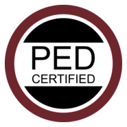 PED Certified Logo PNG Vector