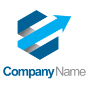Polygon arrow 3D company Logo PNG Vector