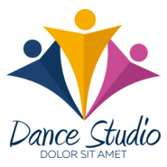 Set of dance studio Logo PNG Vector