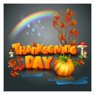 thanksgiving day art background dark Logo PNG Vector