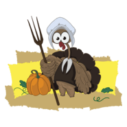 turkey farmer Logo PNG Vector