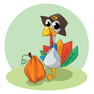 turkey wearing hat Logo PNG Vector