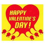 tweet bird happy valentine heart Logo PNG Vector