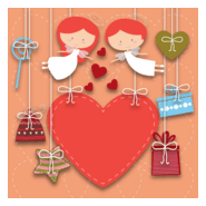 valentine card Logo PNG Vector