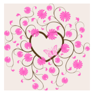valentine day butterfly fly floral love Logo PNG Vector
