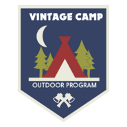 Vintage camp outdoor program Logo PNG Vector