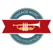Vintage music collection Logo PNG Vector