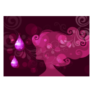 woman silhouette attar violet Logo PNG Vector