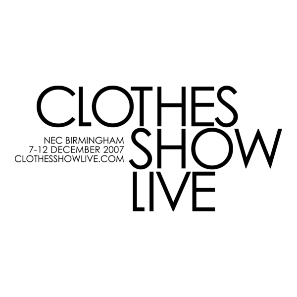 Clothes Show Live Logo PNG Vector