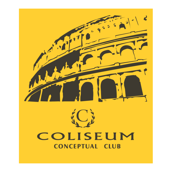 Coliseum Conceptual Club Logo PNG Vector