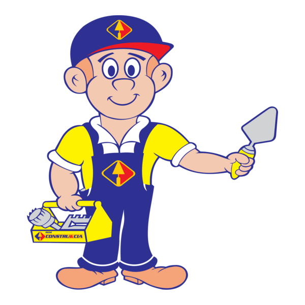 Construecia Mascote Logo PNG Vector