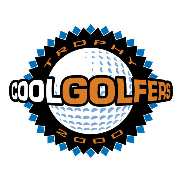 Cool Golfers Logo PNG Vector