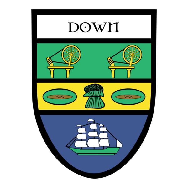 County Down Crest Logo PNG Vector