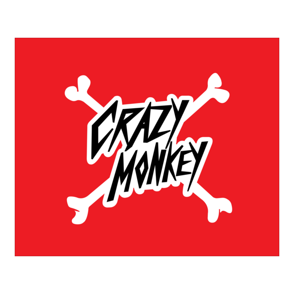 Crazy Monkey Logo PNG Vector
