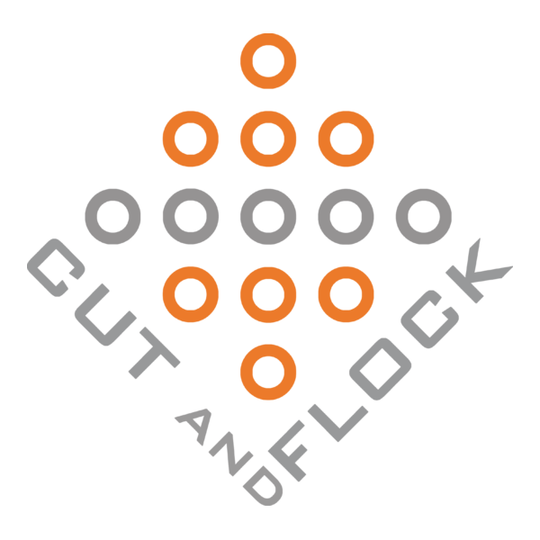 Cut and flock Logo PNG Vector