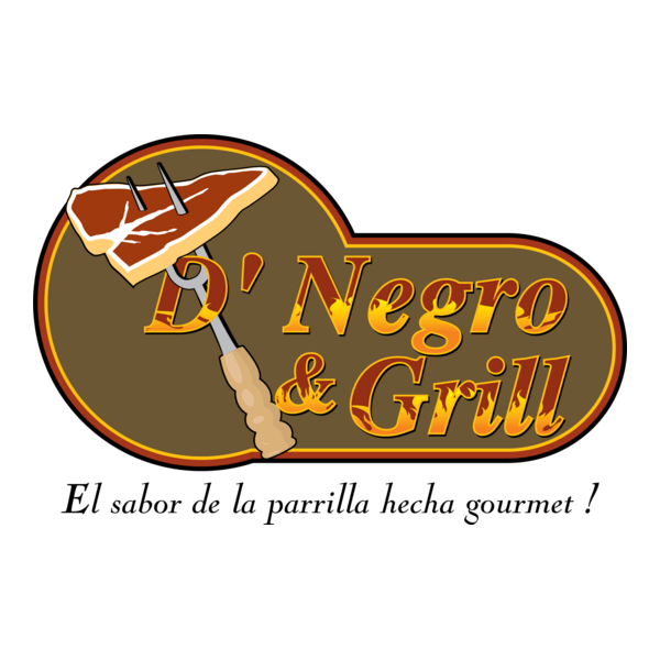 D' Negro & Grill Logo PNG Vector