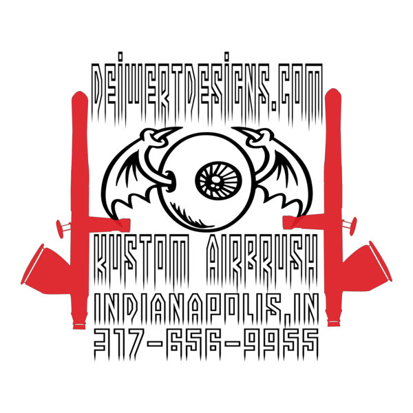 Deiwert Designs Kustom Airbrush Logo PNG Vector