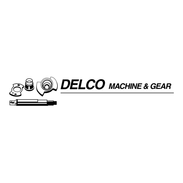DELCO Machine & Gear Logo PNG Vector