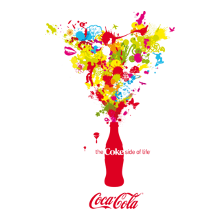 Coca-Cola Color Splash Logo PNG Vector
