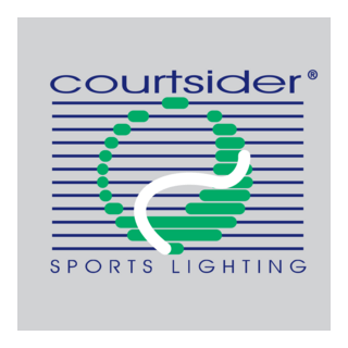 Courtsider Sports Lighting Logo PNG Vector