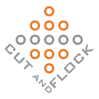 Cut and flock Logo PNG Vector