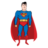 Comic Superman Logo PNG Vector