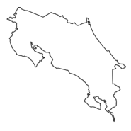 Costa Rica map outline Logo PNG Vector