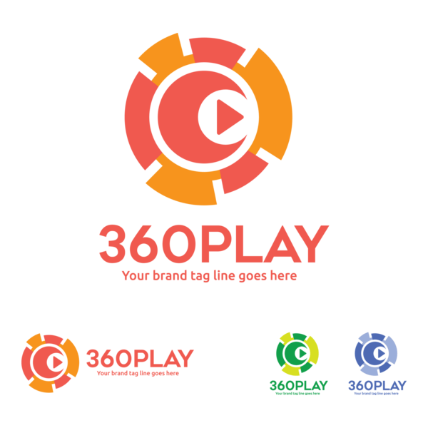 360 play Logo PNG Vector